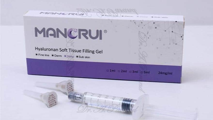 Hyaluronic gel injection